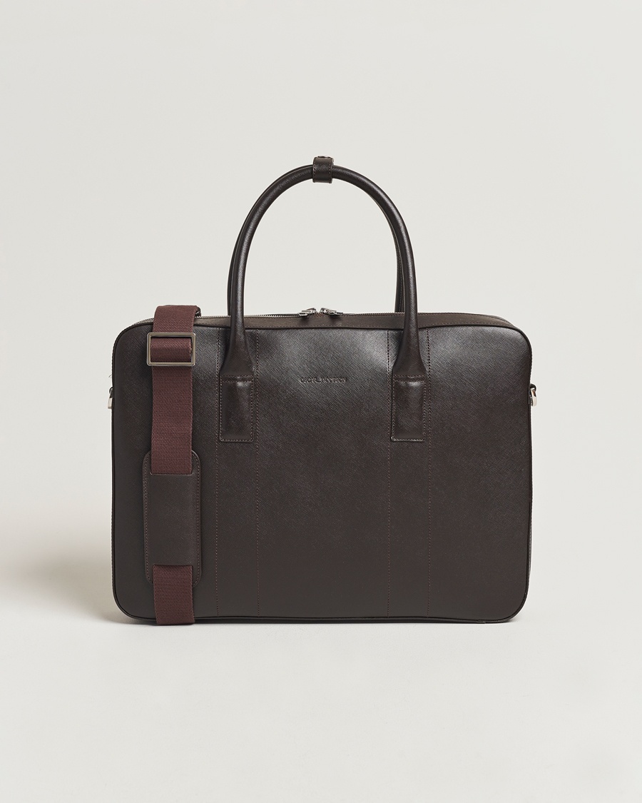 Herre | Dokumentvesker | Oscar Jacobson | Leather Briefcase Forastero Brown