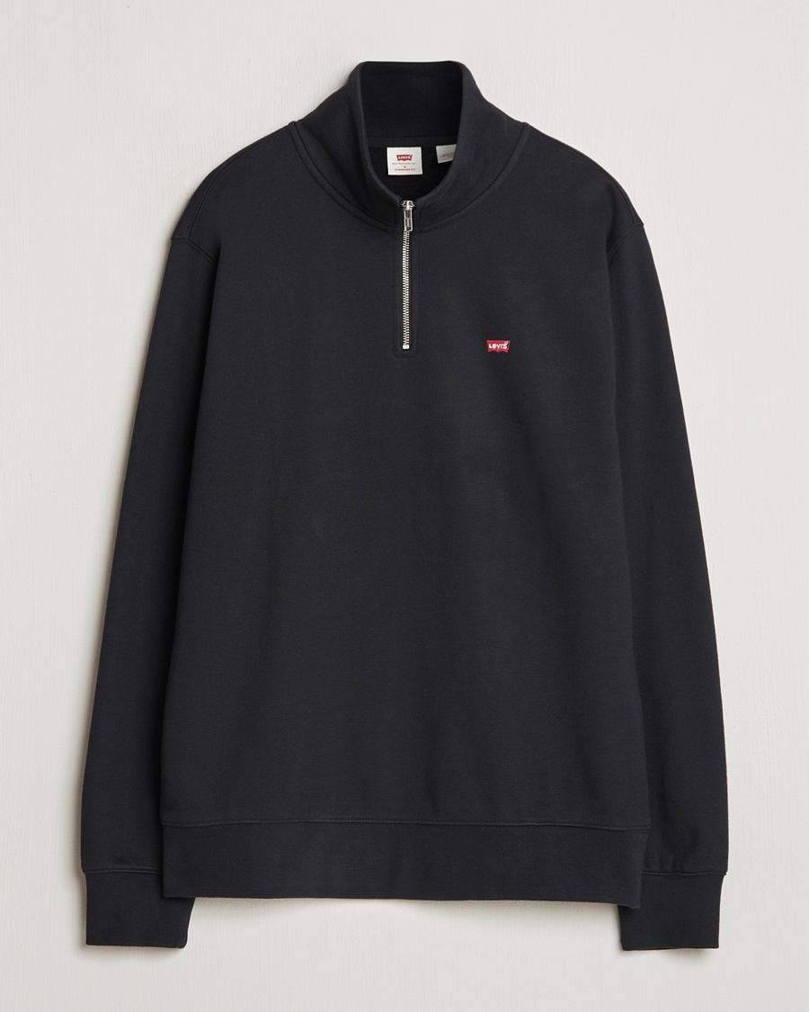 Herre | Klær | Levi's | Original Half Zip Sweater Mineral Black