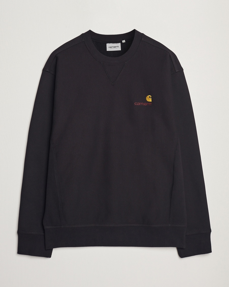 Carhartt WIP American Script Sweatshirt Black – Svart