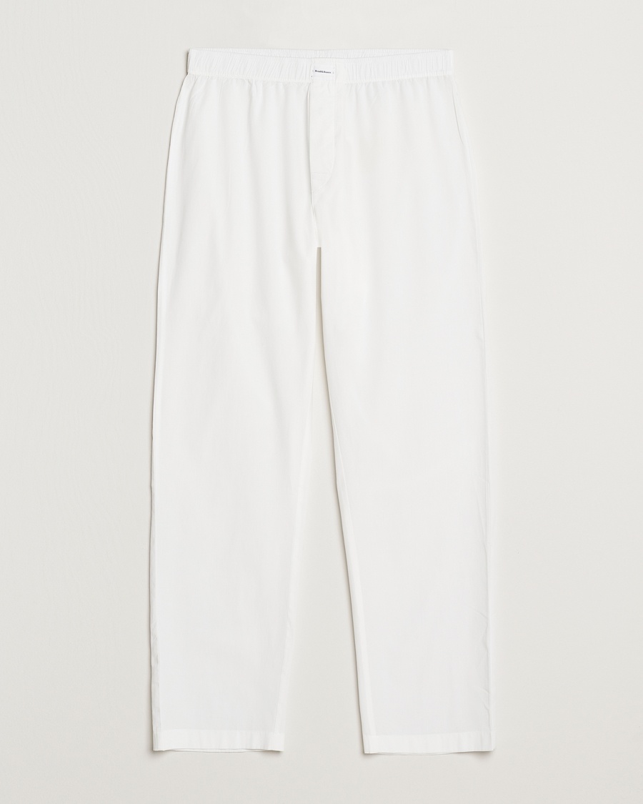Bread & Boxers Woven Pyjama Pant White – Hvit