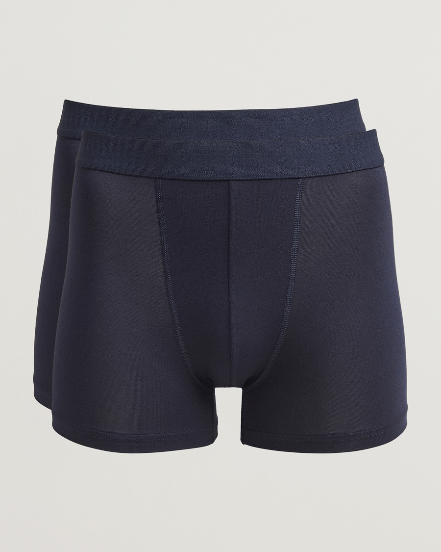 Bread & Boxers 2-Pack Boxer Breif Modal Dark Navy – Blå