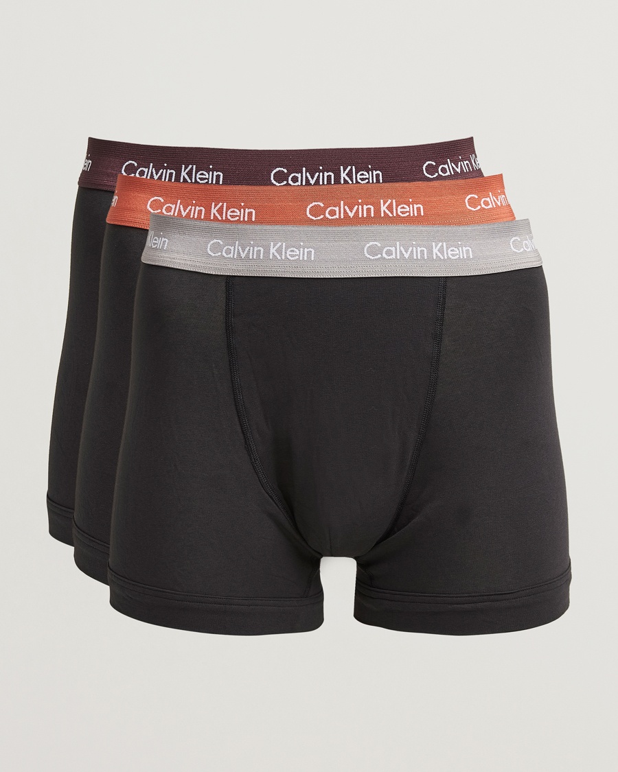 Herre | Calvin Klein | Calvin Klein | Cotton Stretch 3-Pack Trunk Black