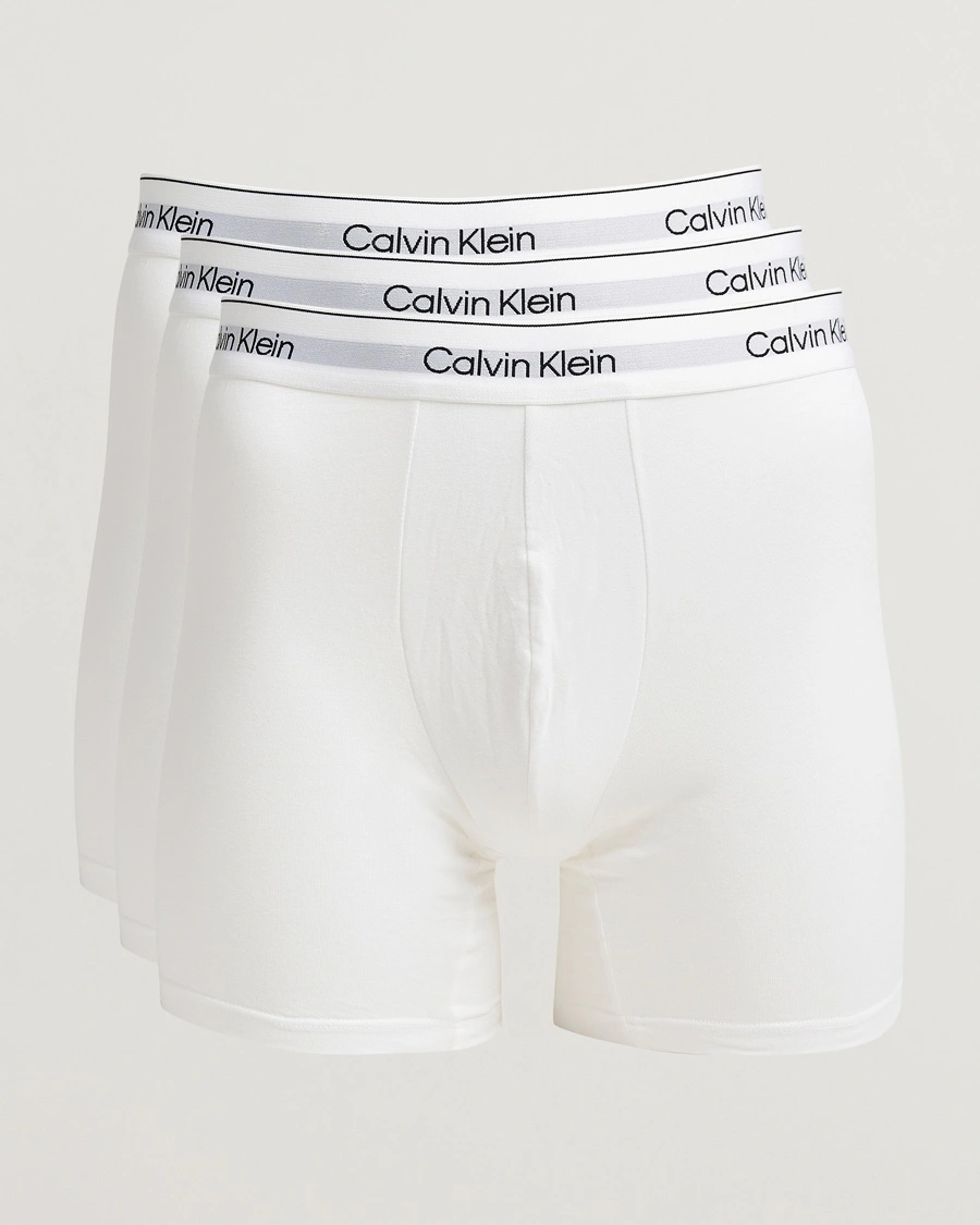 Herre | Calvin Klein | Calvin Klein | 3-Pack Icon Cotton Stretch Boxer Brief White