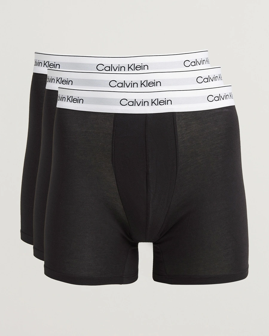 Herre | Calvin Klein | Calvin Klein | 3-Pack Icon Cotton Stretch Boxer Brief Black