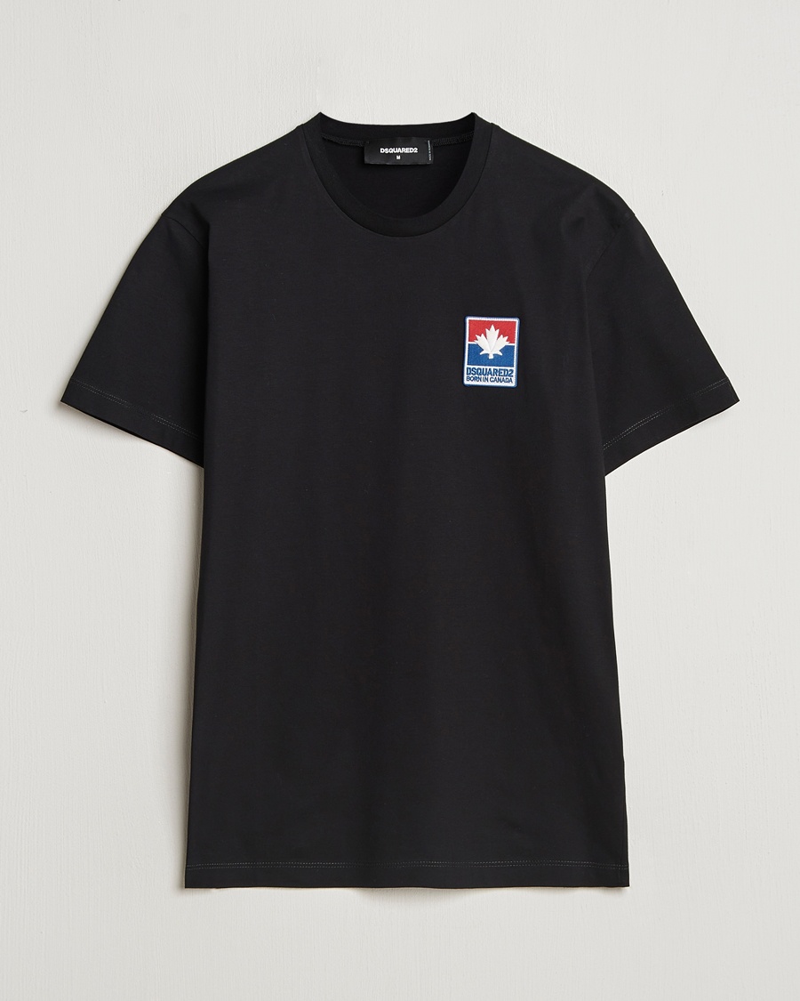 Herre | Salg klær | Dsquared2 | Cool Fit Leaf T-Shirt Black