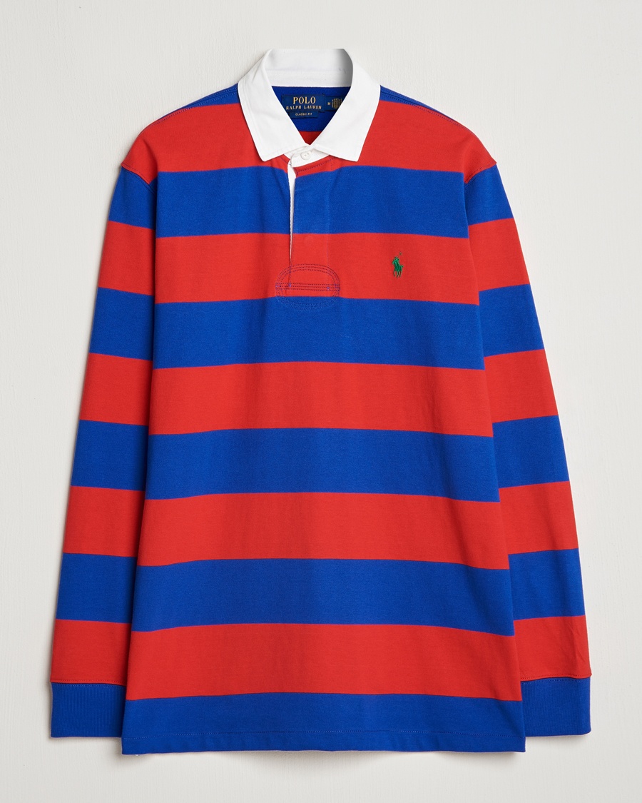 Herre | Salg klær | Polo Ralph Lauren | Jersey Striped Rugger Red/Classic Azure