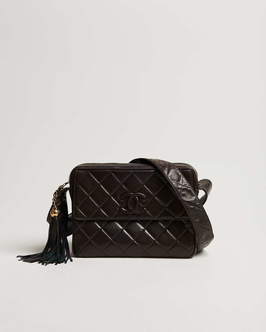 Herre | | Chanel Pre-Owned | Tassel Flap Shoulder Bag Black Lambskin