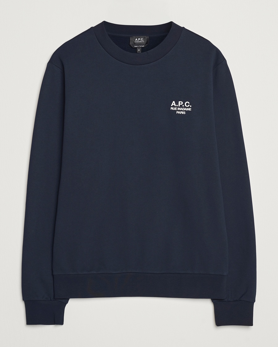 A.P.C. Rue Madame Sweatshirt Dark Navy – Blå