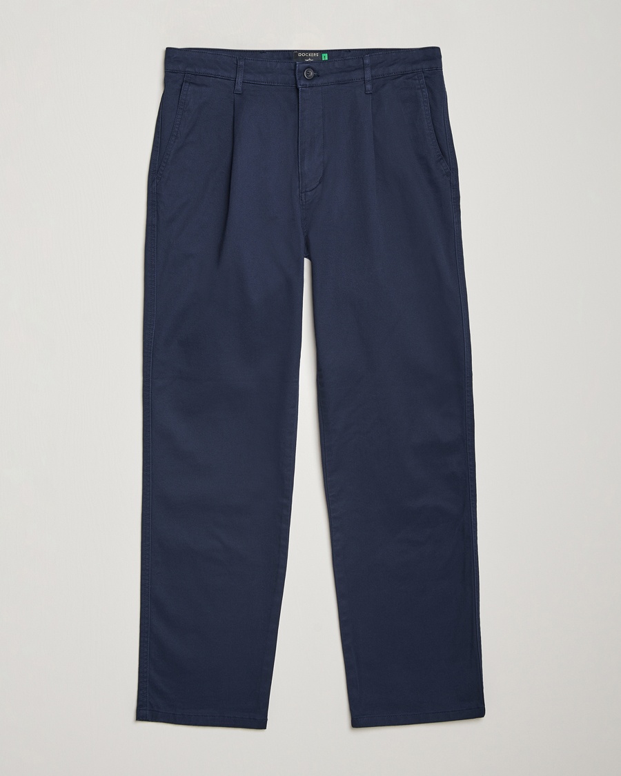 Herre | | Dockers | Original Pleated Cotton Chino Navy Blazer