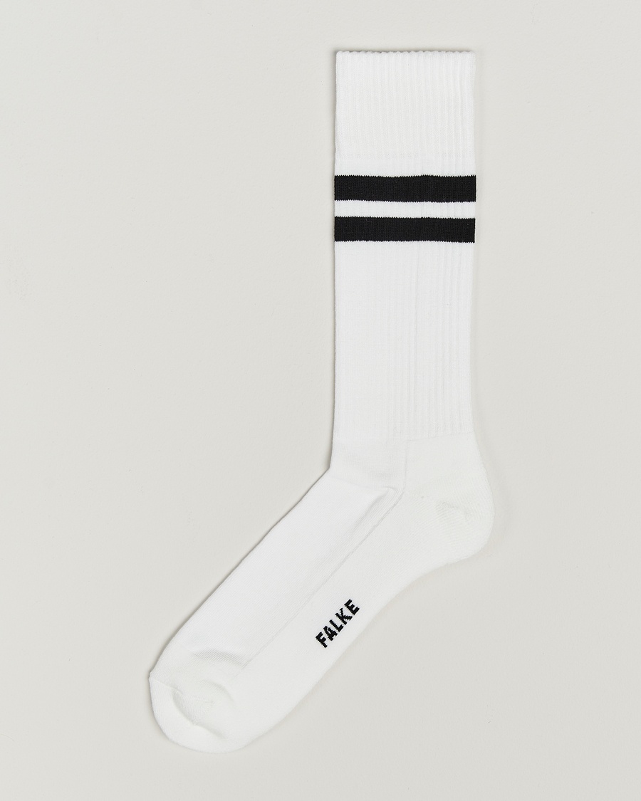 Falke Dynamic Tennis Sock White/Black – Hvit