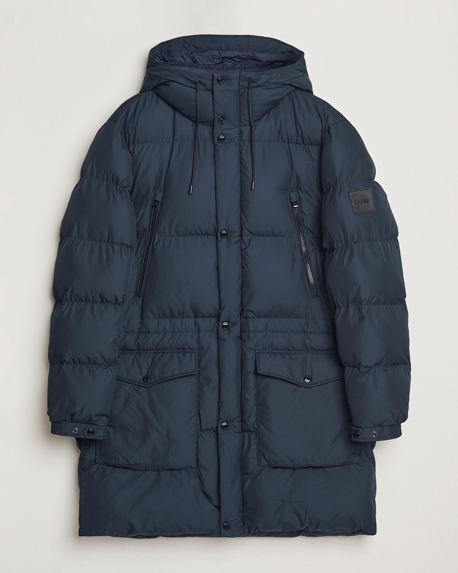 Herre | Klær | BOSS BLACK | Condolo Puffer Parka Dark Blue