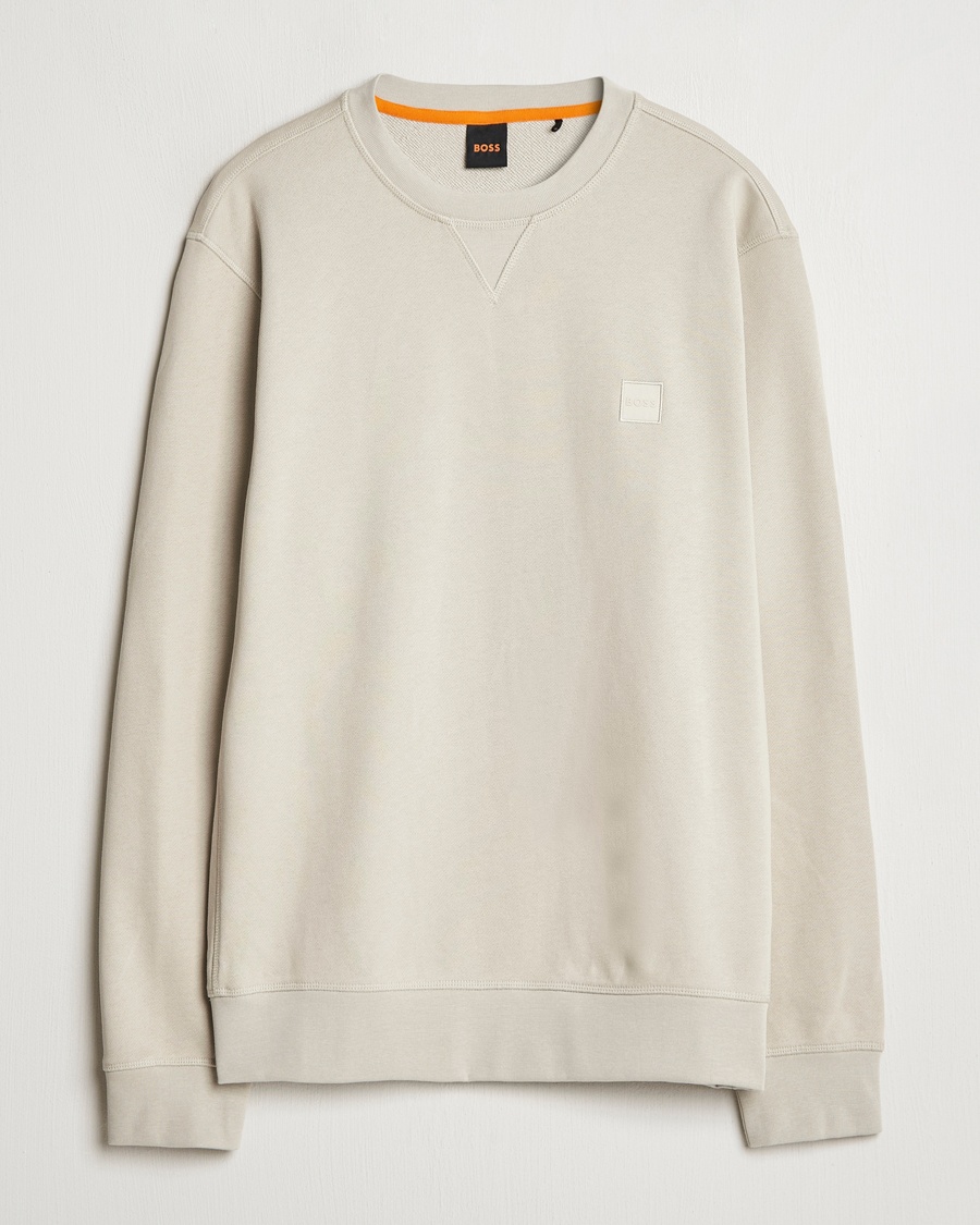 Herre | BOSS ORANGE | BOSS ORANGE | Westart Logo Sweatshirt Light Beige