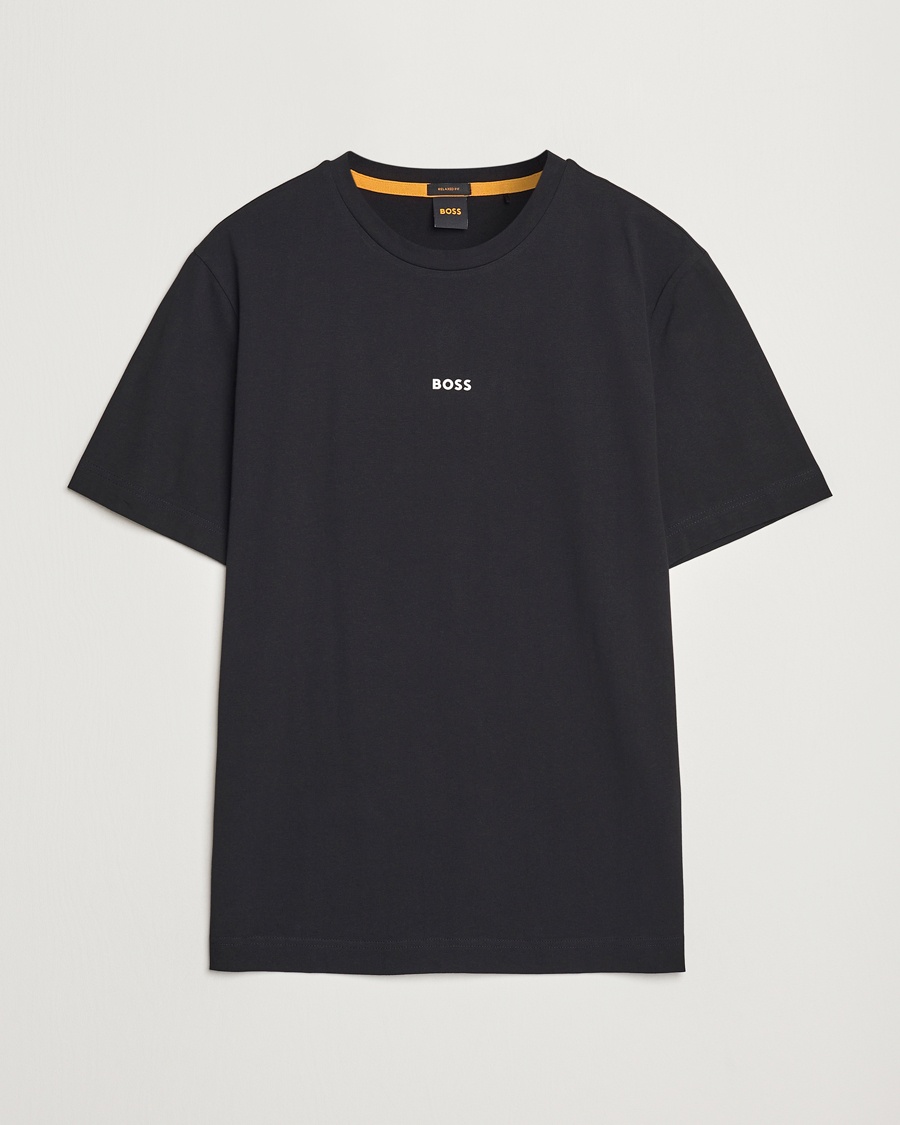 BOSS ORANGE Tchup Logo Crew Neck T-Shirt Black – Svart