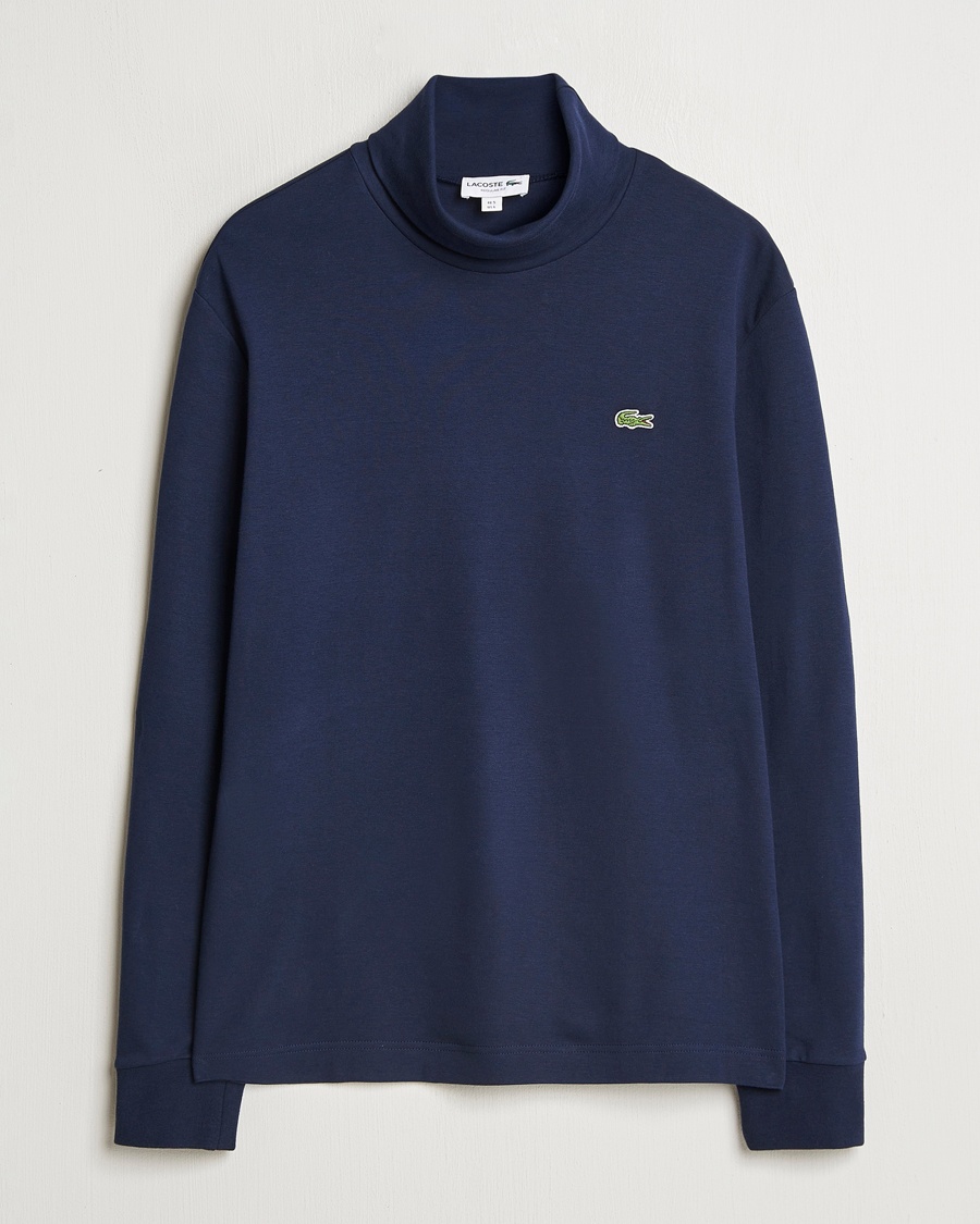 Herre | Pologensere | Lacoste | Interlock Cotton Rollneck Navy