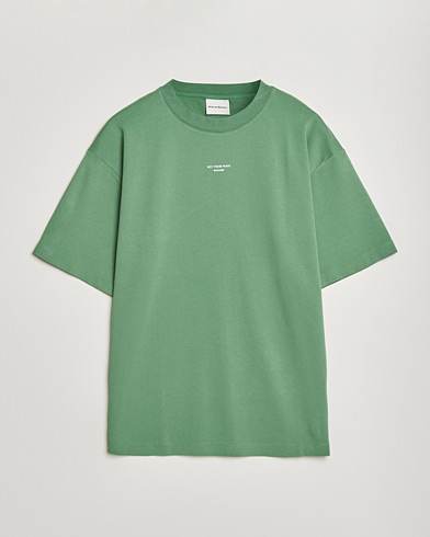 Drôle de Monsieur Classic Slogan T-Shirt Water Green – Grønn
