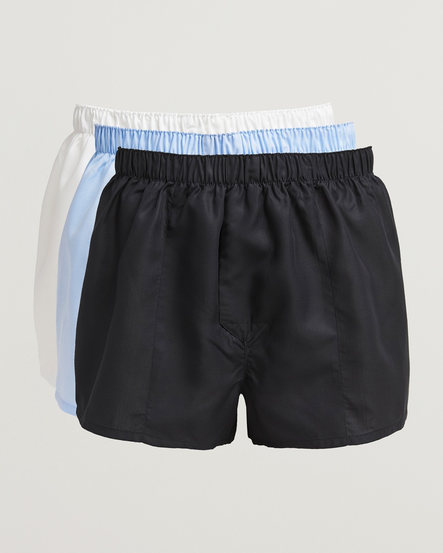 Herre | CDLP | CDLP | 3-Pack Boxer Shorts Slim Black/White/Sky Blue