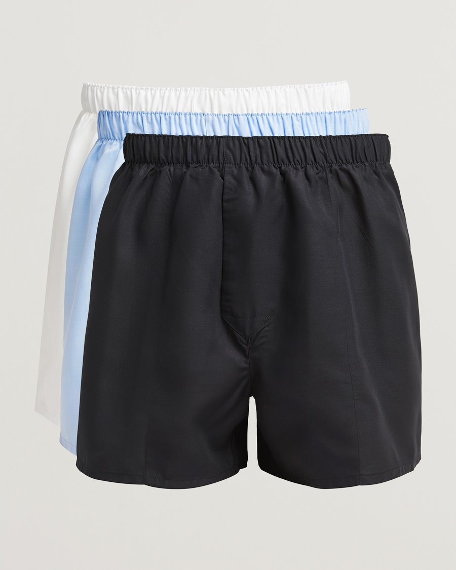 Herre | CDLP | CDLP | 3-Pack Boxer Shorts Classic Black/White/Sky Blue