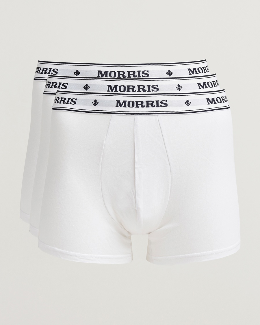 Morris Boxer Brief 3-Pack White – Hvit