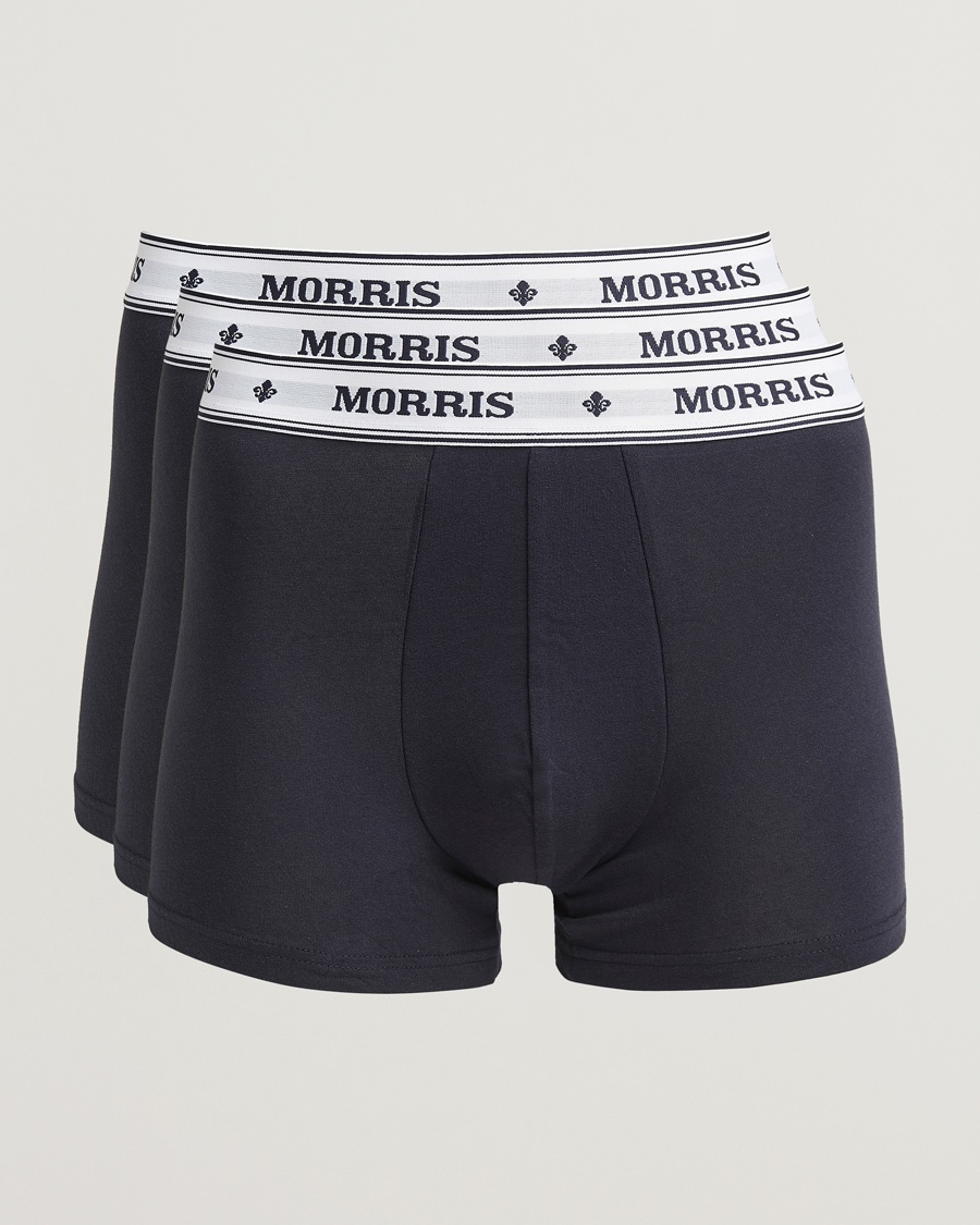 Morris Boxer Brief 3-Pack Old Blue – Blå