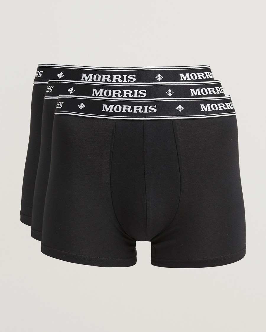 Morris Boxer Brief 3-Pack Black – Svart
