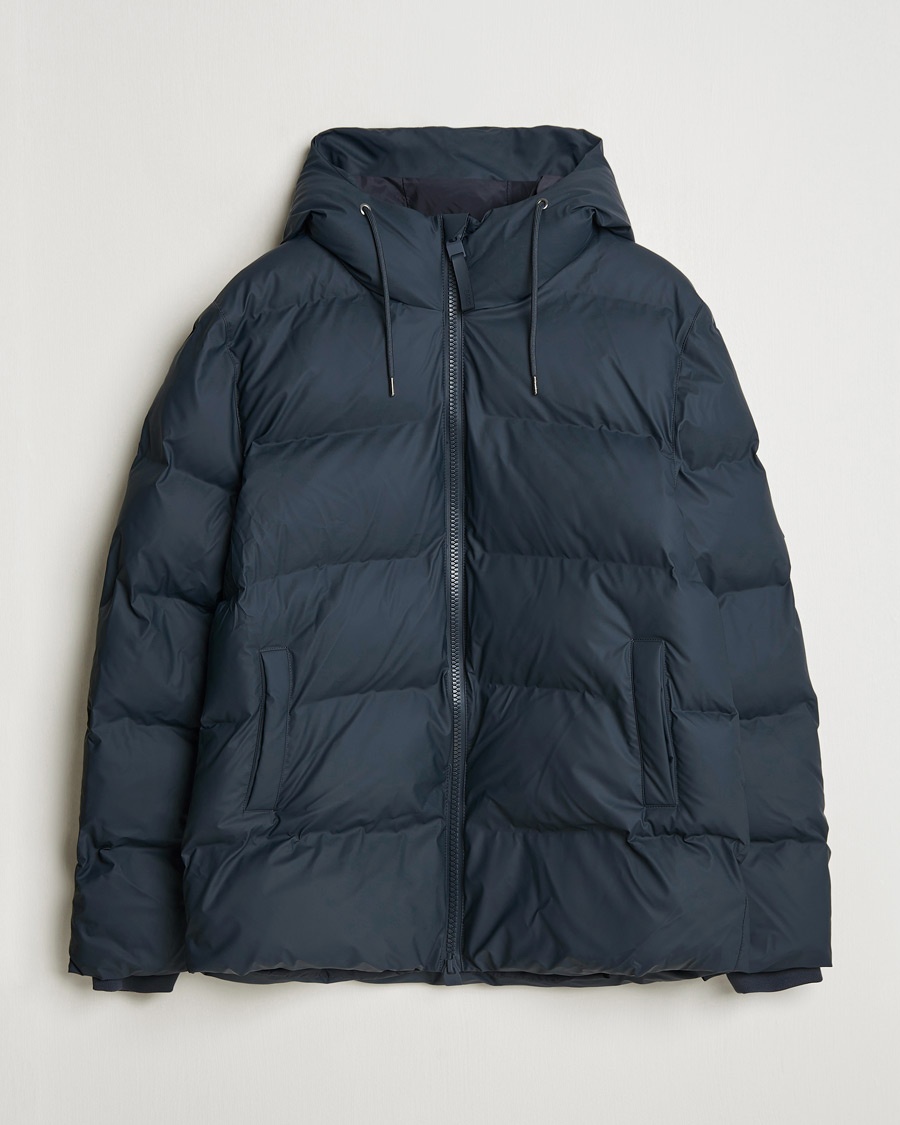RAINS Alta Puffer Jacket Navy – Blå
