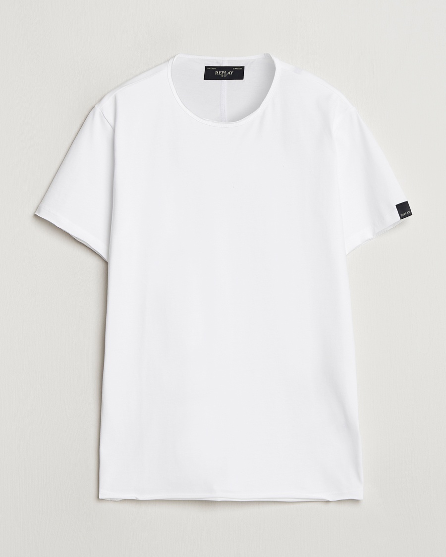 Replay Crew Neck T-Shirt White – Hvit