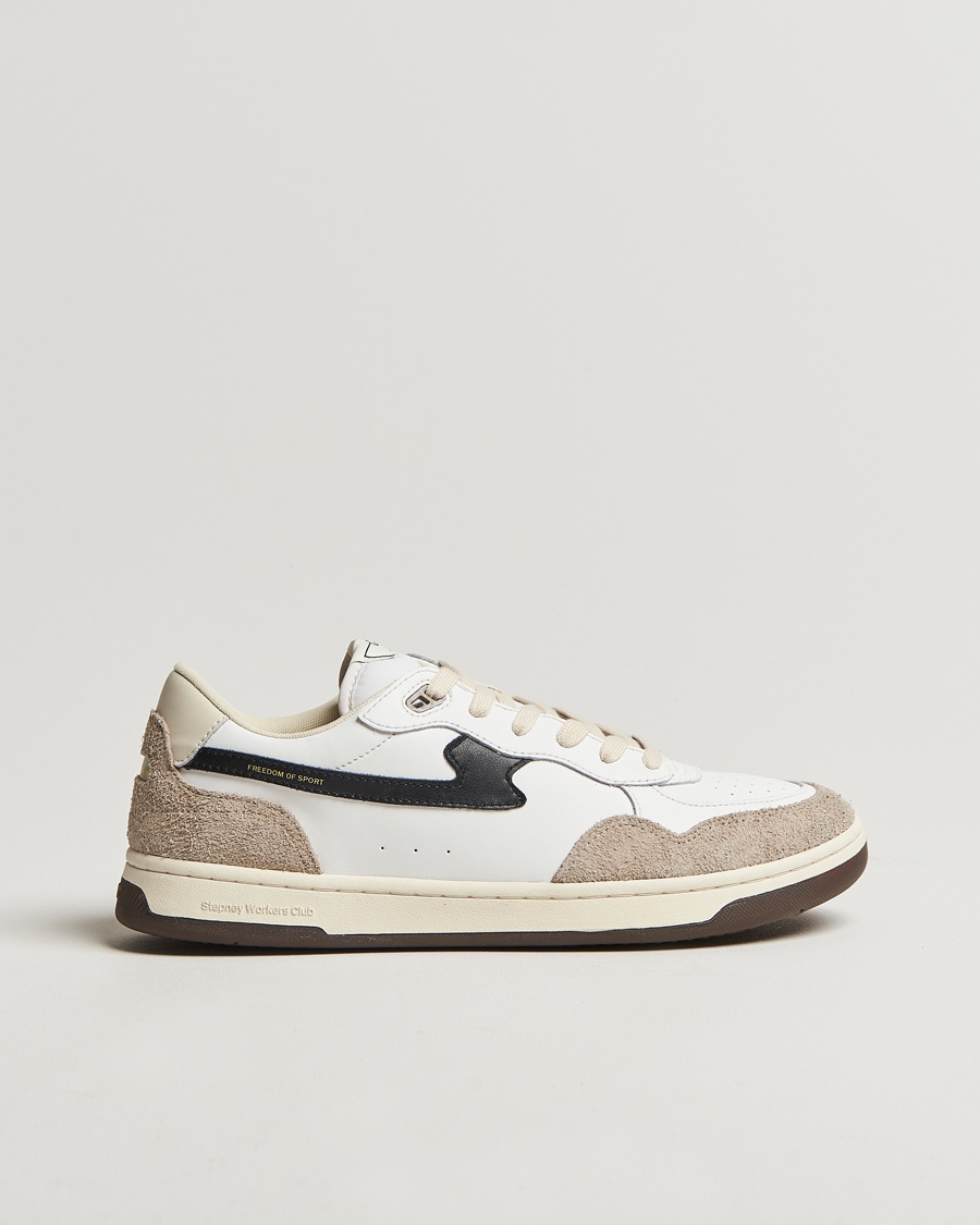 Herre | | Stepney Workers Club | Pro Cup 01 S-Strike Leather/Suede Sneaker White Mixed