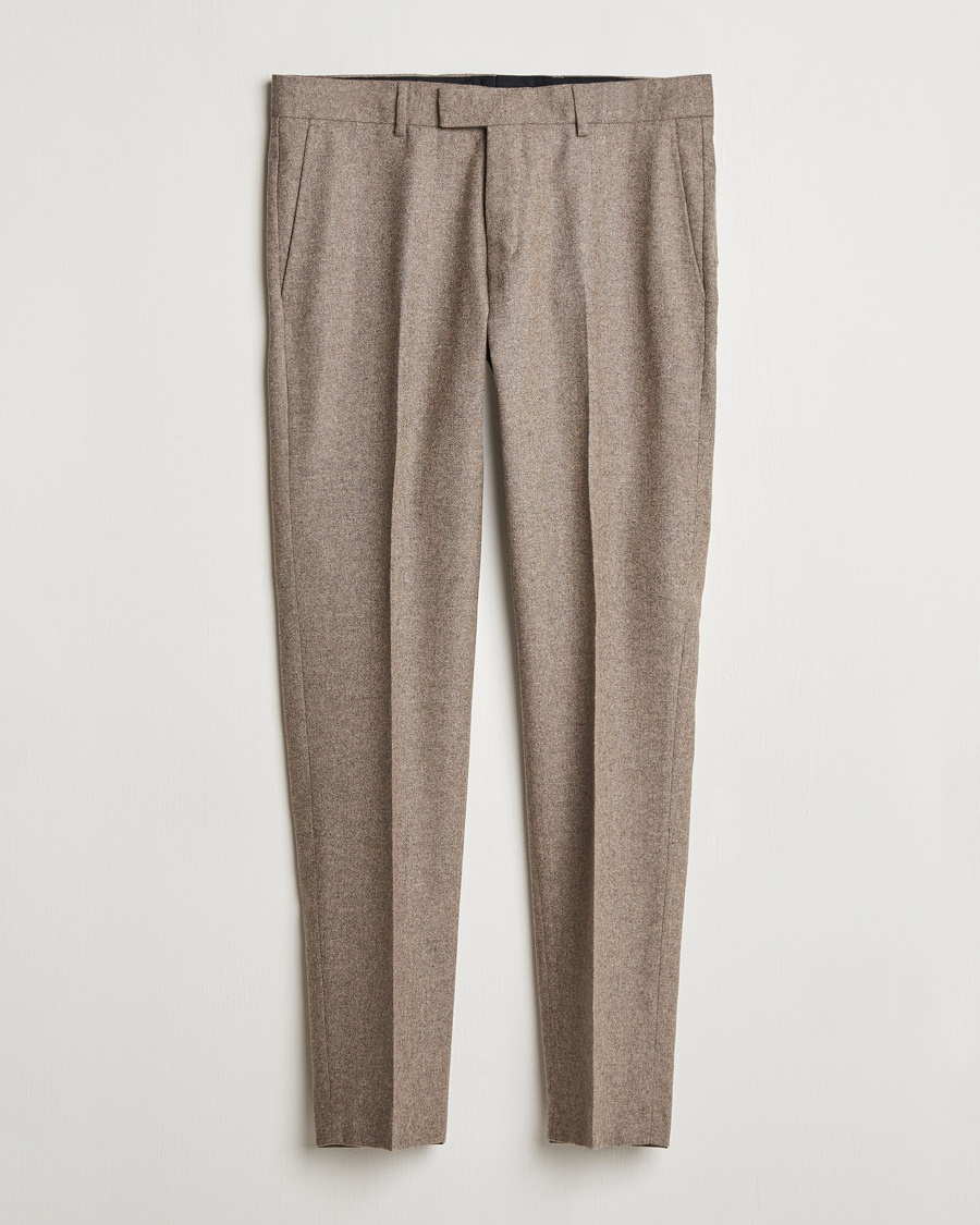 Herre | 50% salg | Tiger of Sweden | Tenuta Brushed Wool Trousers Burlywood