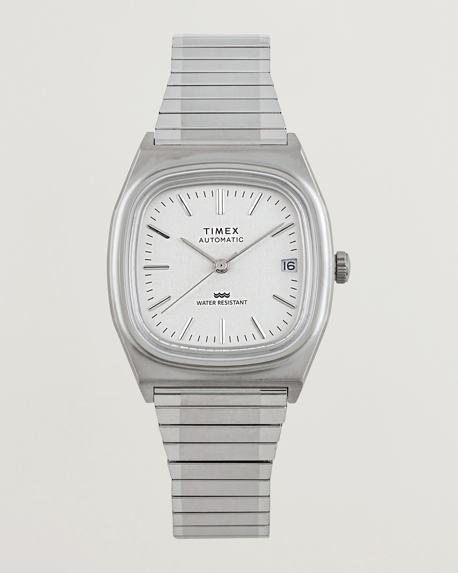 Timex 1983s Automatic Reissue 34mm White Dial – Hvit