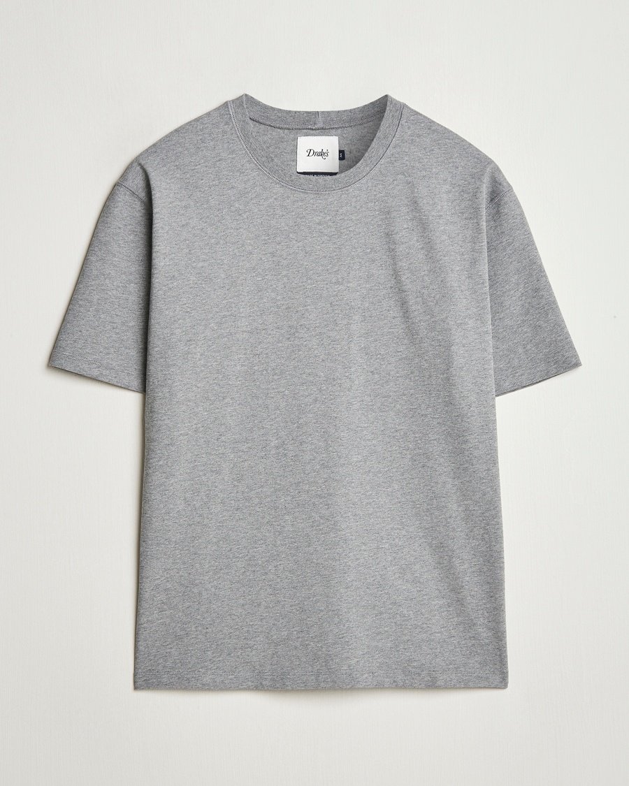Herre | Kortermede t-shirts | Drake's | Short Sleeve Hiking T-Shirt Grey