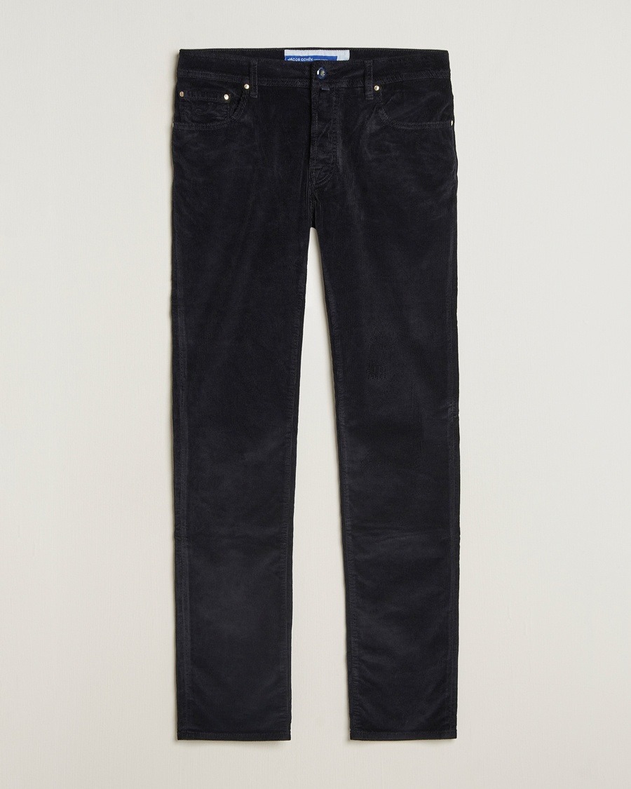 Herre | Salg klær | Jacob Cohën | Bard 5-Pocket Medium Corduroy Trousers Navy