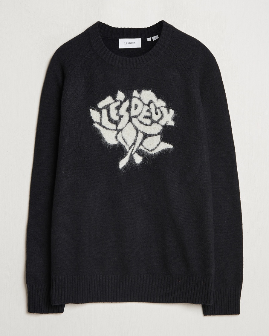 Herre | Salg | LES DEUX | Felipe Knit Black/Ivory