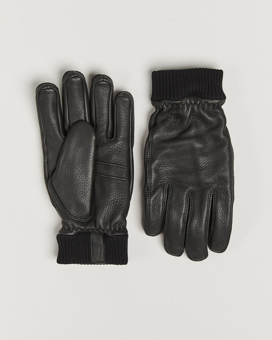 Hestra Tore Deerskin Primaloft Lined Glove Black – Svart