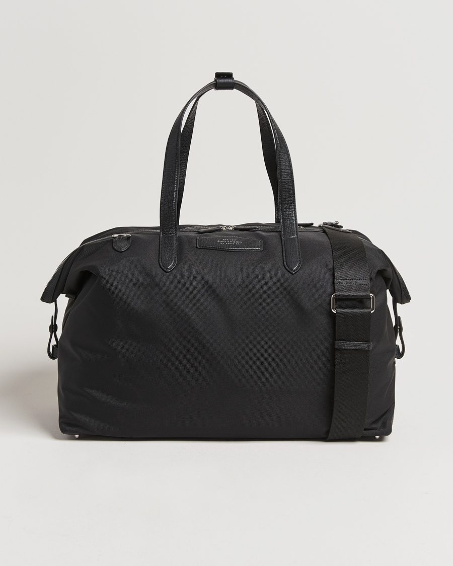Smythson Canvas Norton Travel Bag Black – Svart