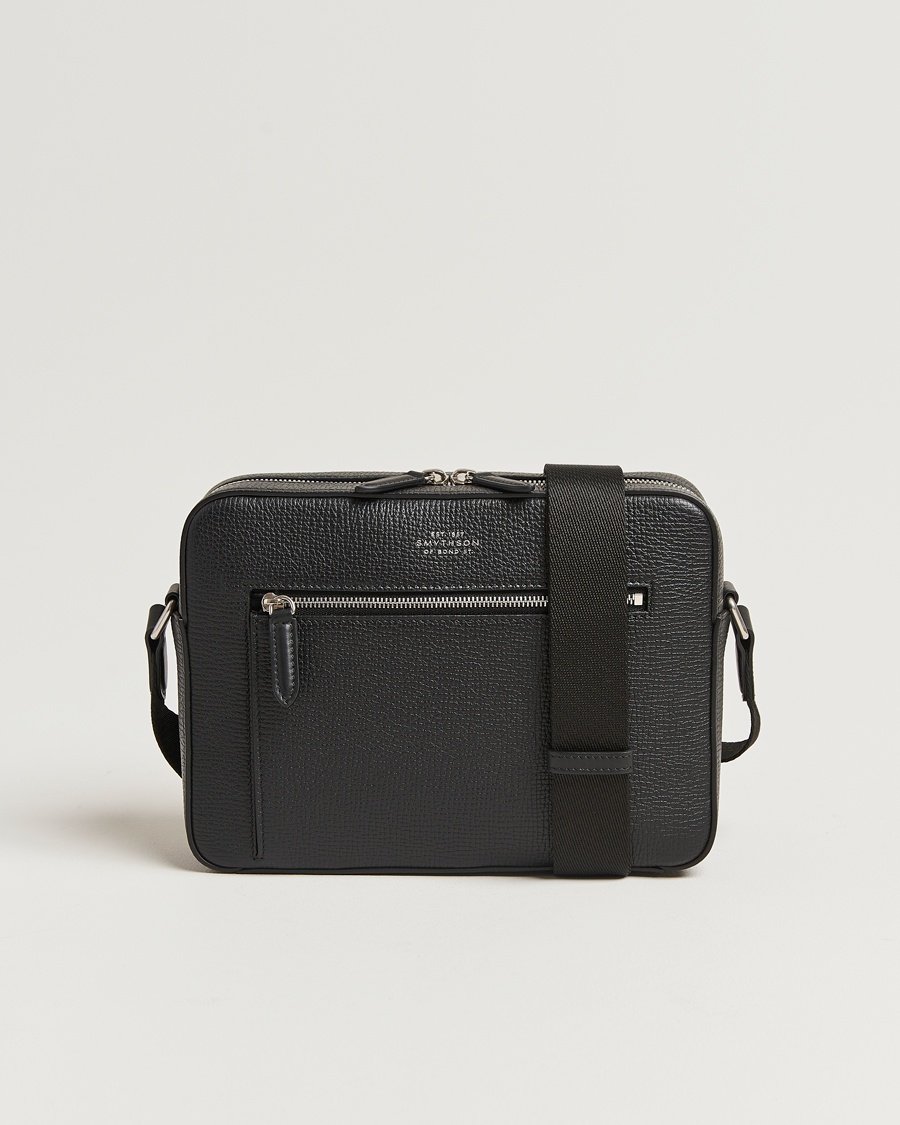 Herre | Skuldervesker | Smythson | Ludlow Zip Crossbody Bag Black
