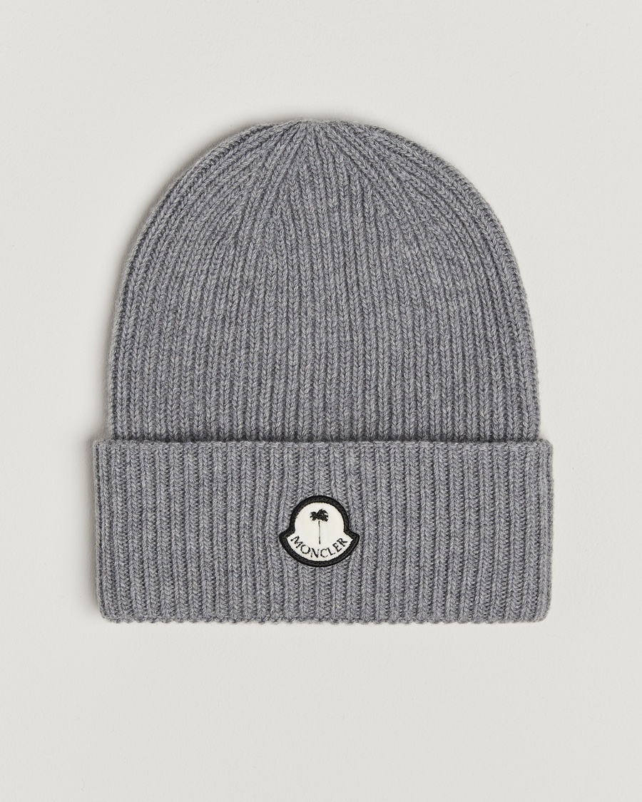 Herre | Luer | Moncler Genius | X Palm Angels Rib Wool Beanie Grey
