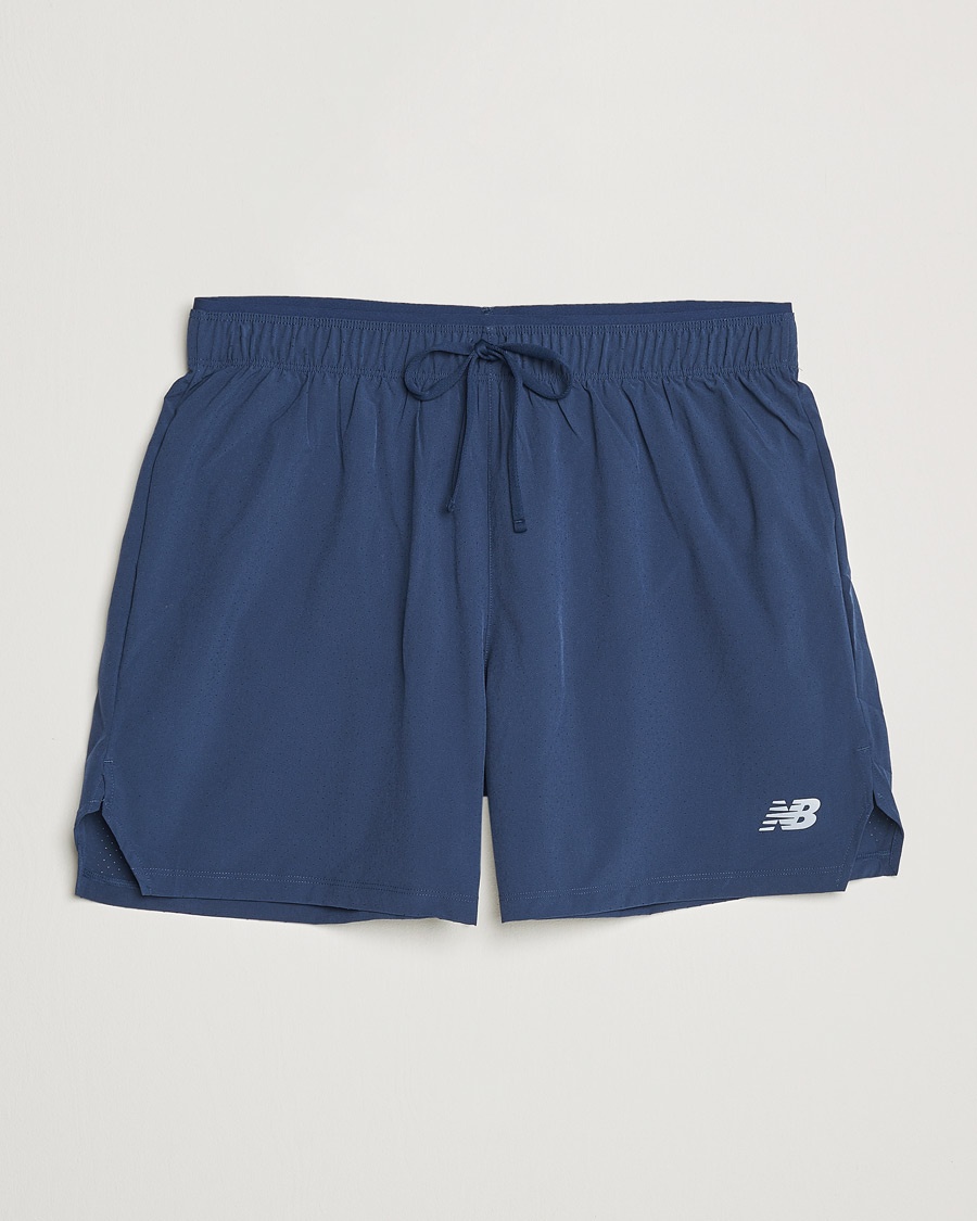 Herre | Funksjonsshorts | New Balance Running | Athletics 5 Run Shorts Navy