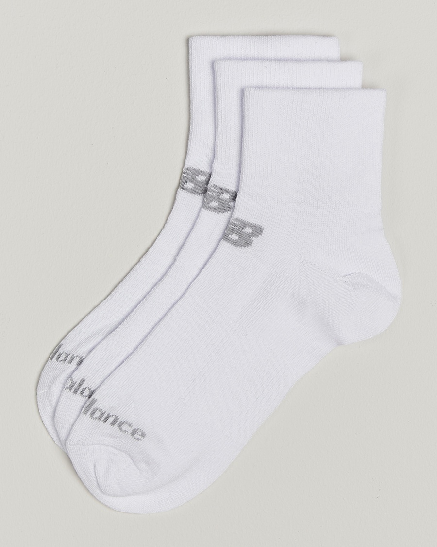Herre | Active | New Balance Running | 3-Pack Performance Cotton Socks White