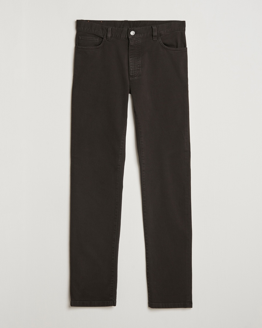 Herre | Klær | Zegna | 5-Pocket Comfort Denim Pants Dark Brown