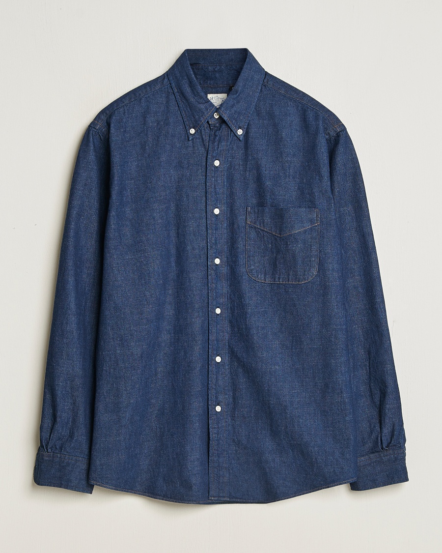 Herre | Garments that Lasts | orSlow | Denim Button Down Shirt One Wash