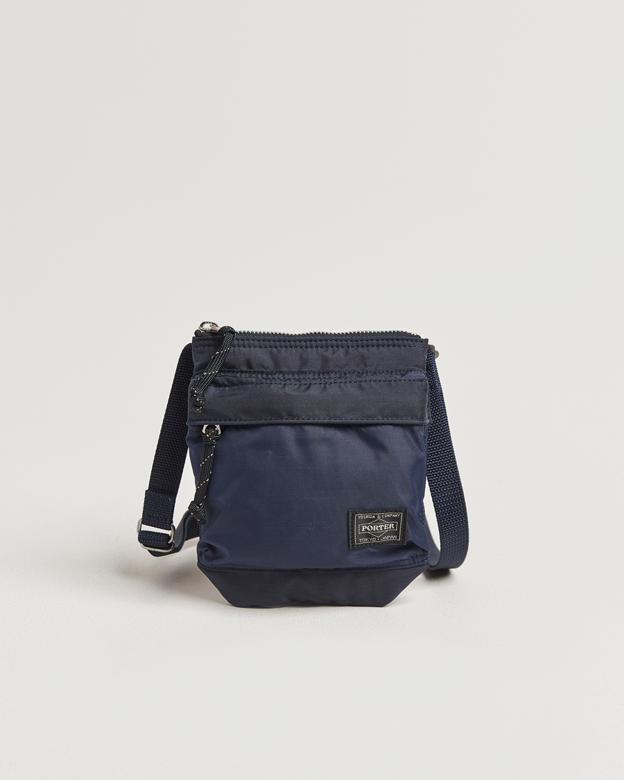 Porter-Yoshida & Co. Force Small Shoulder Pouch Navy Blue – Blå