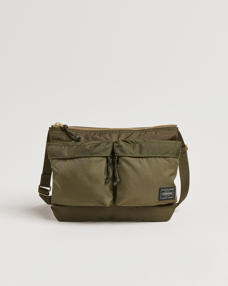 Porter-Yoshida & Co. Force Small Shoulder Bag Olive Drab – Grønn