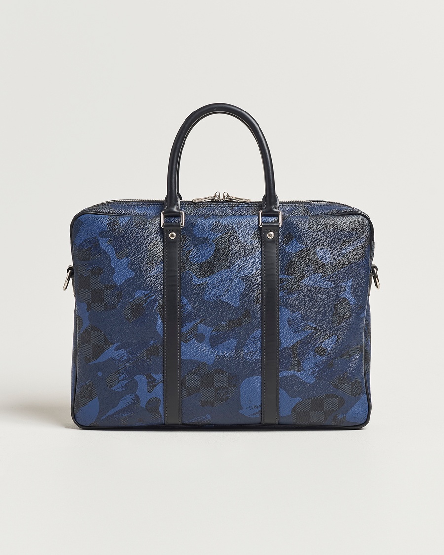 Herre | Pre-Owned & Vintage Bags | Louis Vuitton Pre-Owned | Porte-Documents Voyage Briefcase Navy Blue
