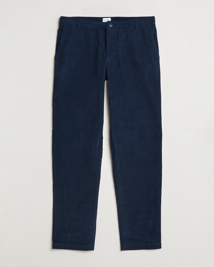 Herre | Bukser | Sunspel | Corduroy Chore Trousers Navy