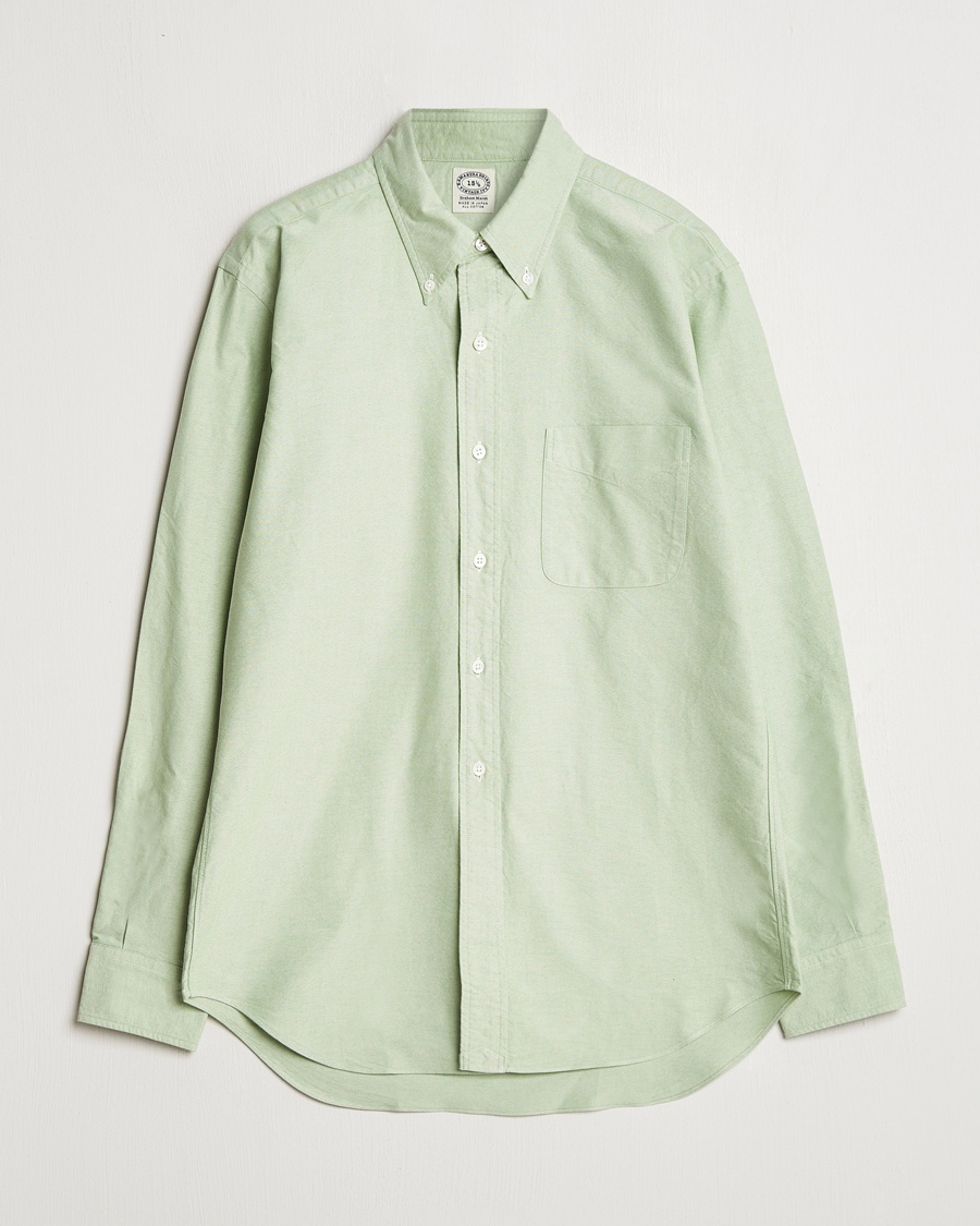 Herre | Heritage Corner | Kamakura Shirts | Vintage Ivy Oxford Button Down Shirt Green