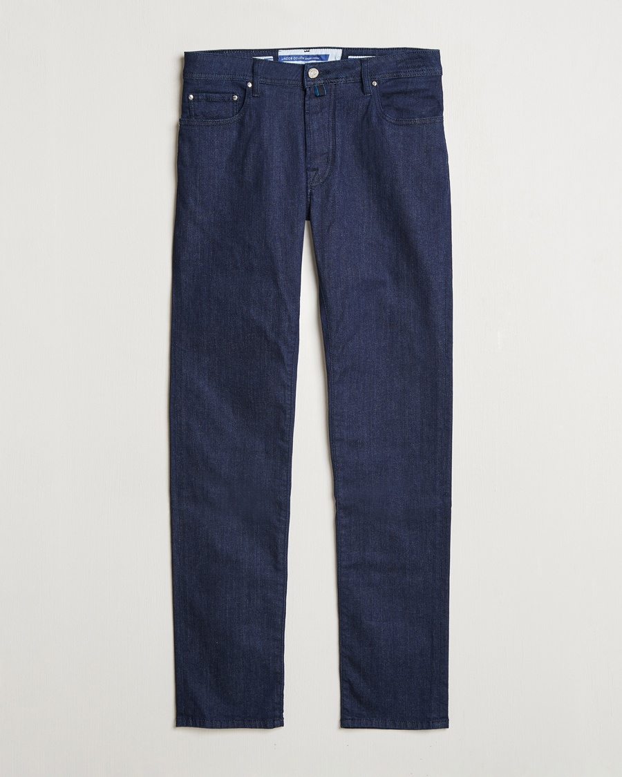 Jacob Cohën Bard 688 Slim Fit Stretch Jeans Dark Tonal Wash – Blå