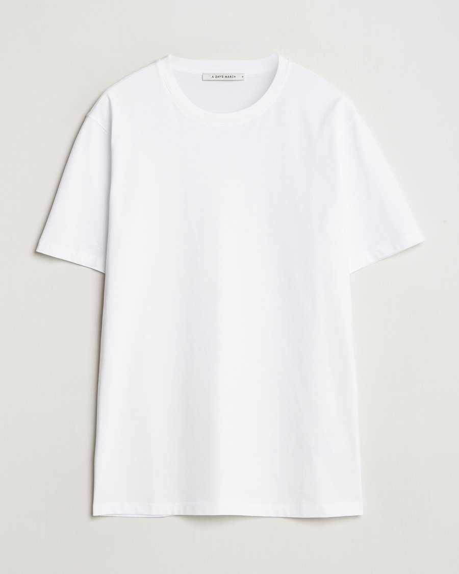 A Day's March Midweight T-Shirt White – Hvit