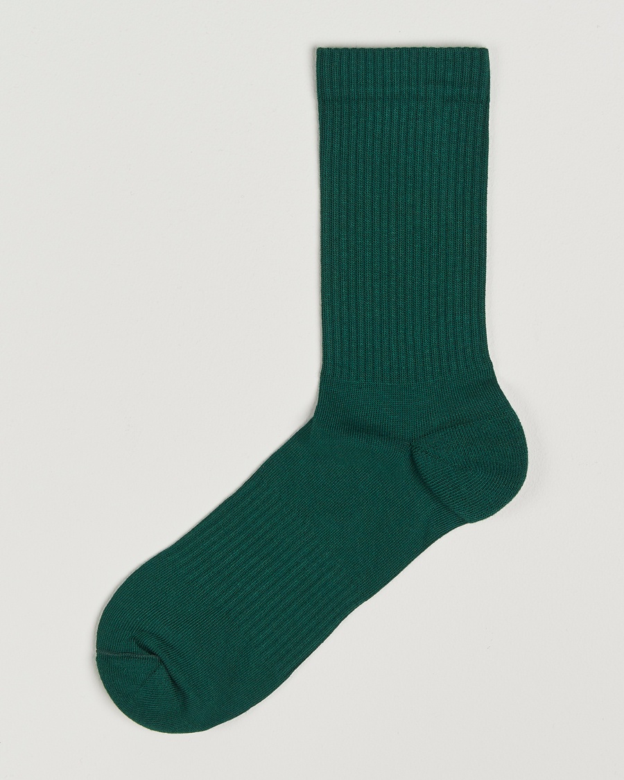 Sweyd Crew Cotton Socks Green – Grønn