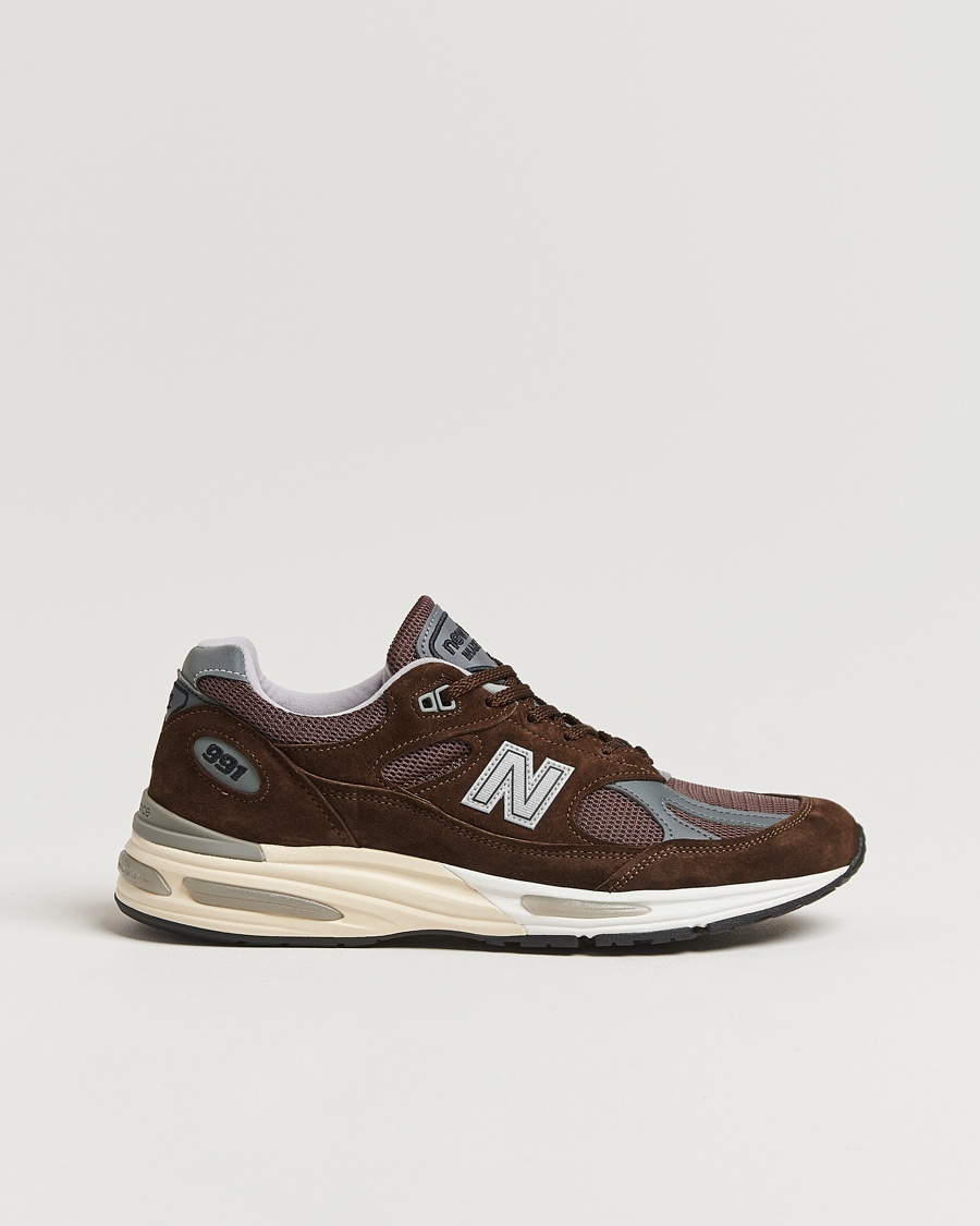 Herre | | New Balance Made In US & UK | New Balance Made In UK U991V2 Sneakers Brown