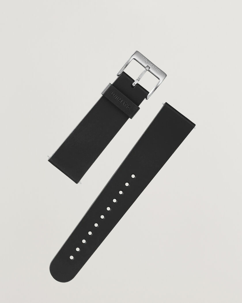 UNIMATIC TPU Quick Release 22mm Strap Black – Svart